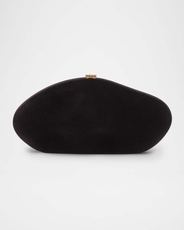 Caldera Velvety Sculptural Clutch Bag